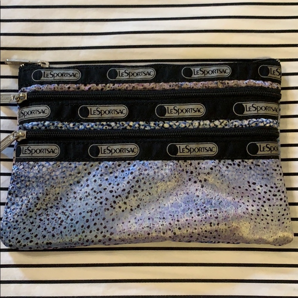 Le Sportssac triple zip pouch/bag